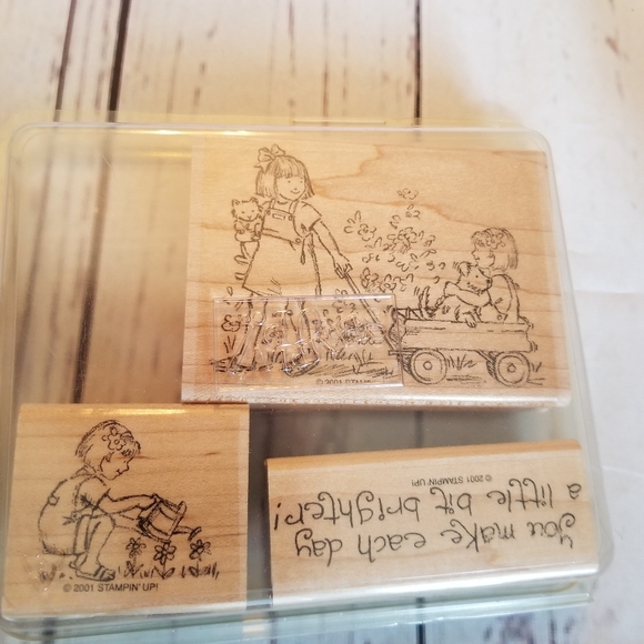 Huge Lot of 70 rubber stamps Stampin up! Vintage sets craft card scrapbooking - Picture 4 of 14